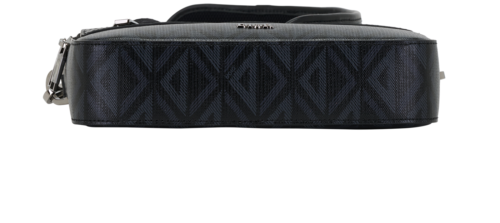 CD Diamond Print Safari Messenger, &pound;950, Handbags, Black, Canvas, Top view